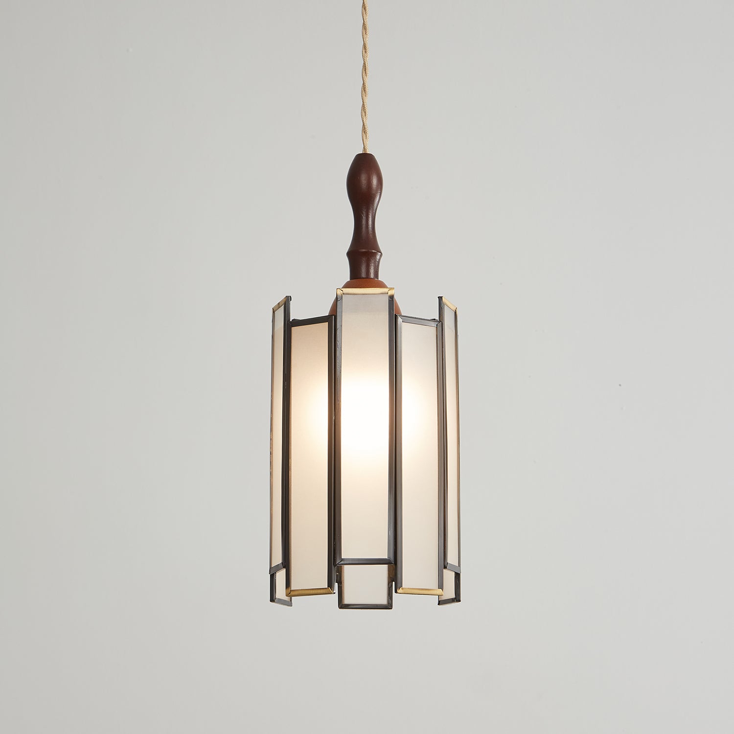 Florace Suspension Vintage en Bois et Verre - Neutralighting
