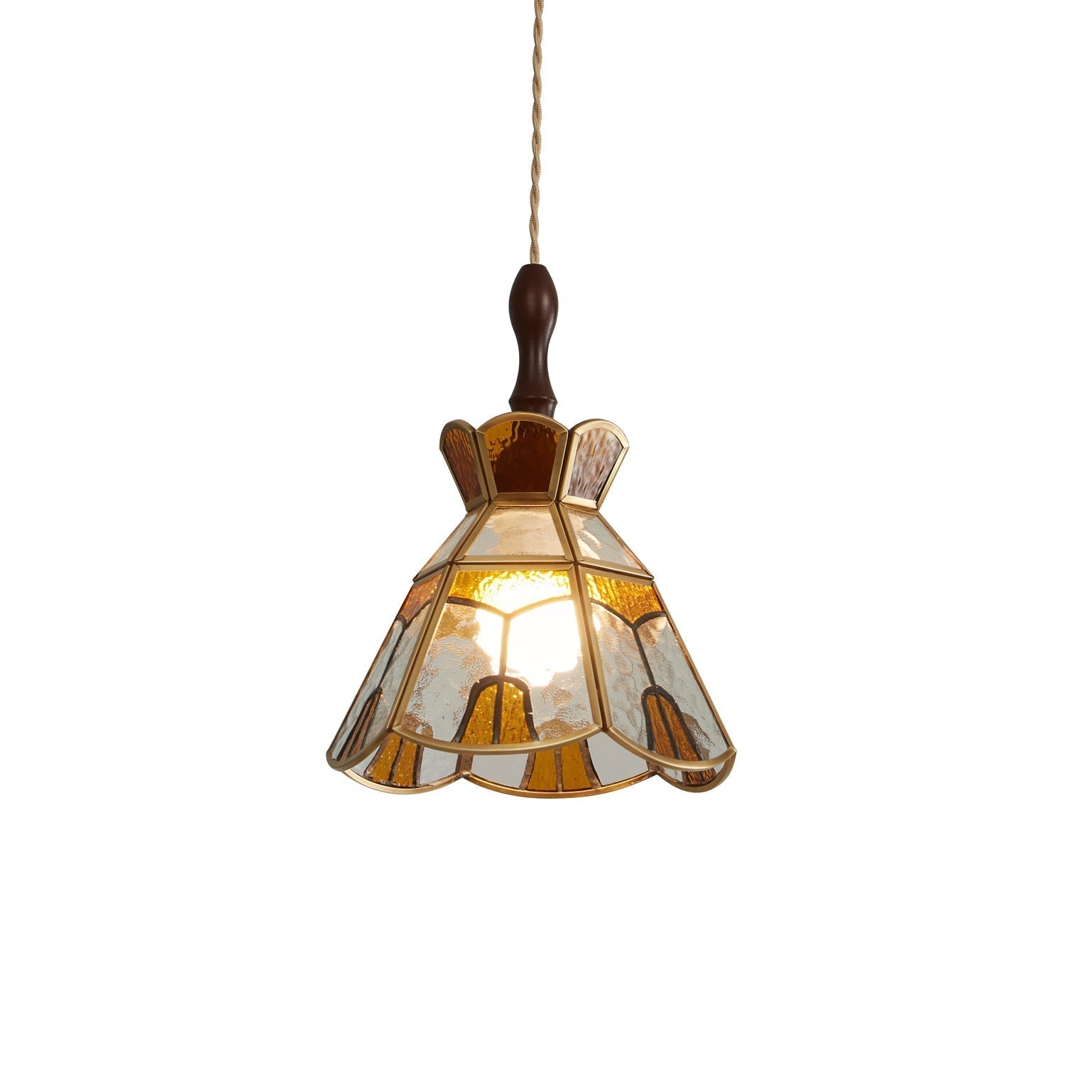 Florace Suspension Vintage en Bois et Verre - Neutralighting