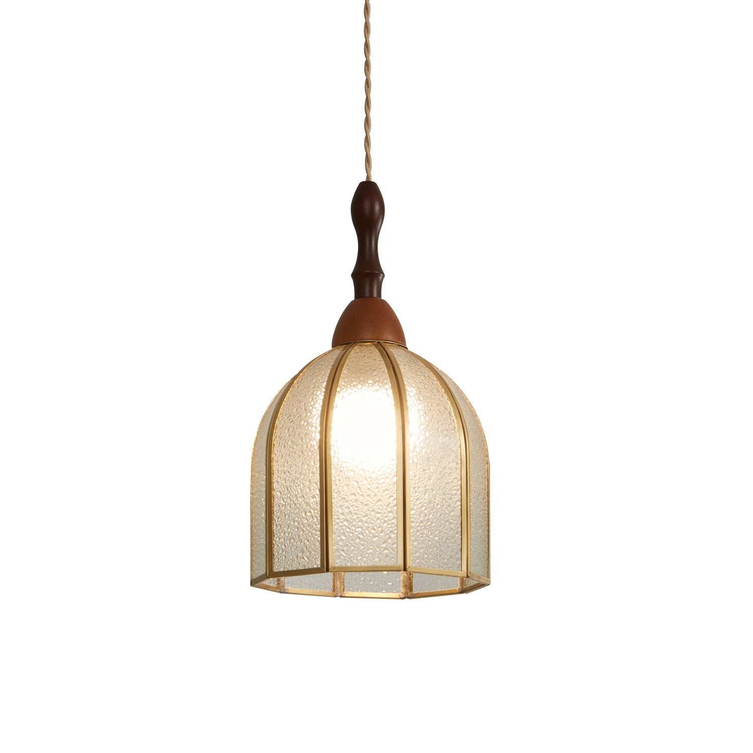 Florace Suspension Vintage en Bois et Verre - Neutralighting