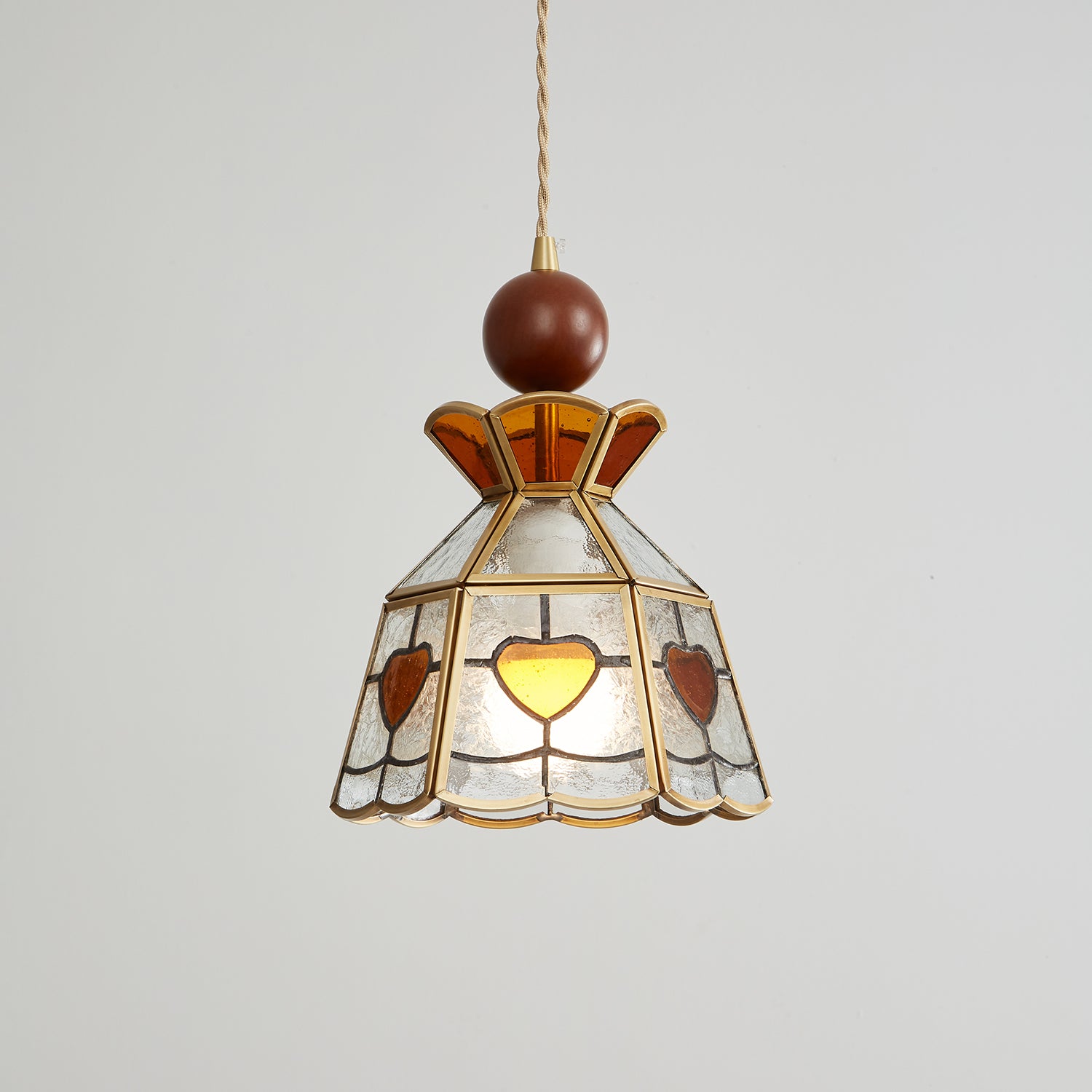 Florace Suspension Vintage en Bois et Verre - Neutralighting