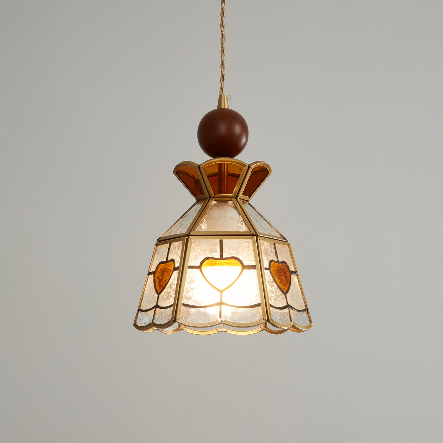 Florace Suspension Vintage en Bois et Verre - Neutralighting