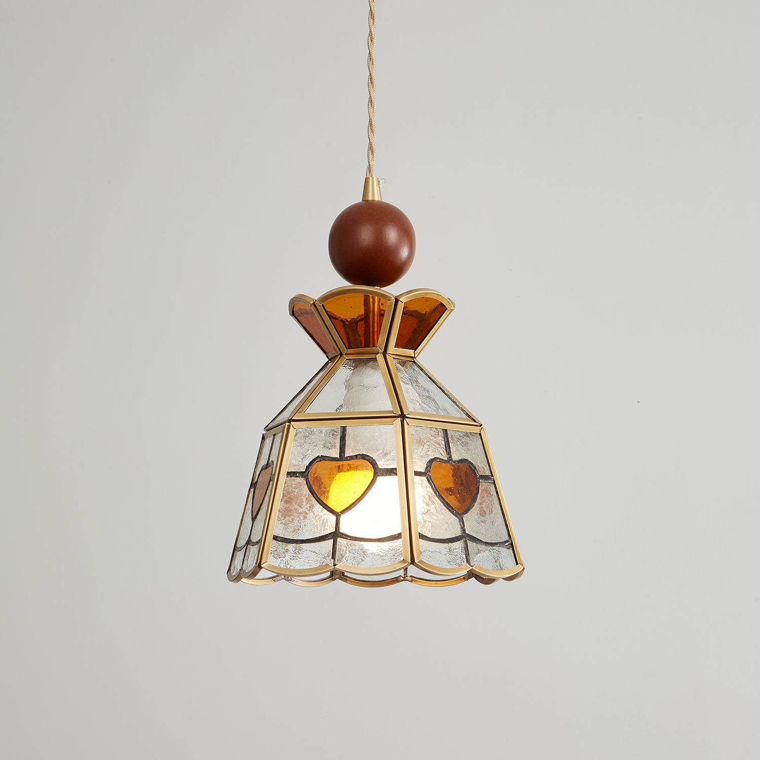Florace Suspension Vintage en Bois et Verre - Neutralighting