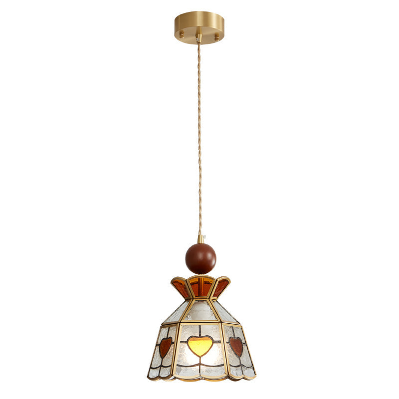 Florace Suspension Vintage en Bois et Verre - Neutralighting