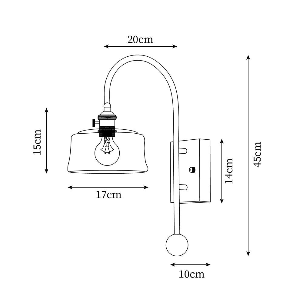 Vorelle Vintage Stained Wall Light - Letslighting