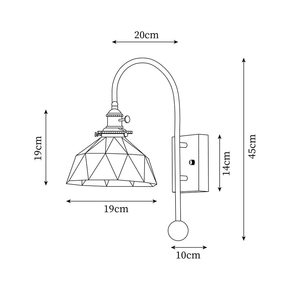 Vorelle Vintage Stained Wall Light - Letslighting