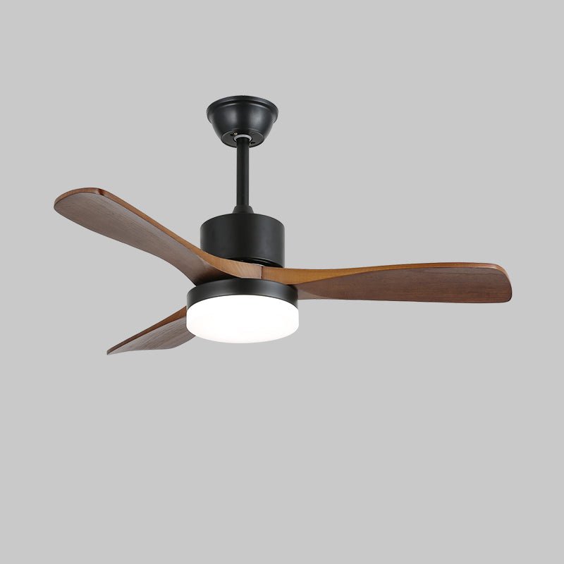 Détail de l'éclairage LED intégré sur le ventilateur de plafond Darian