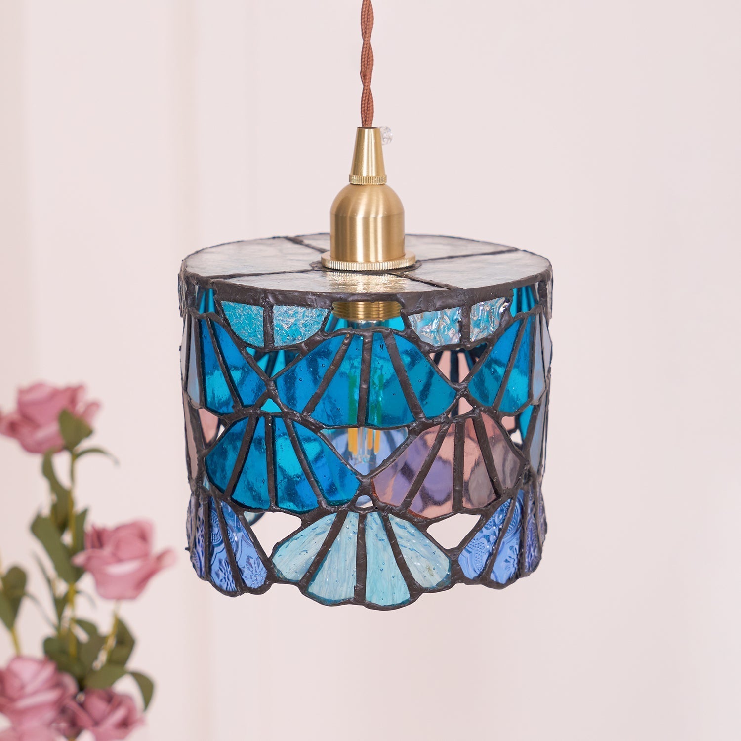 Tiffany Lampe Pendante Classique en Verre - Neutralighting