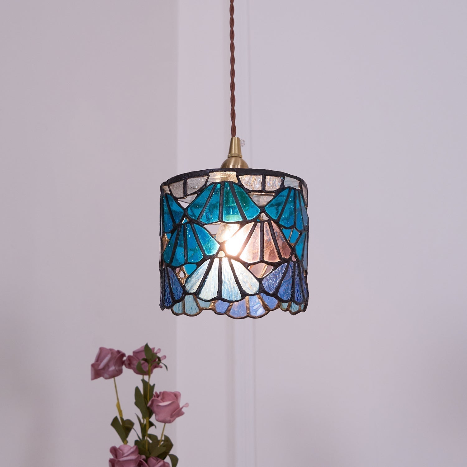 Tiffany Lampe Pendante Classique en Verre - Neutralighting