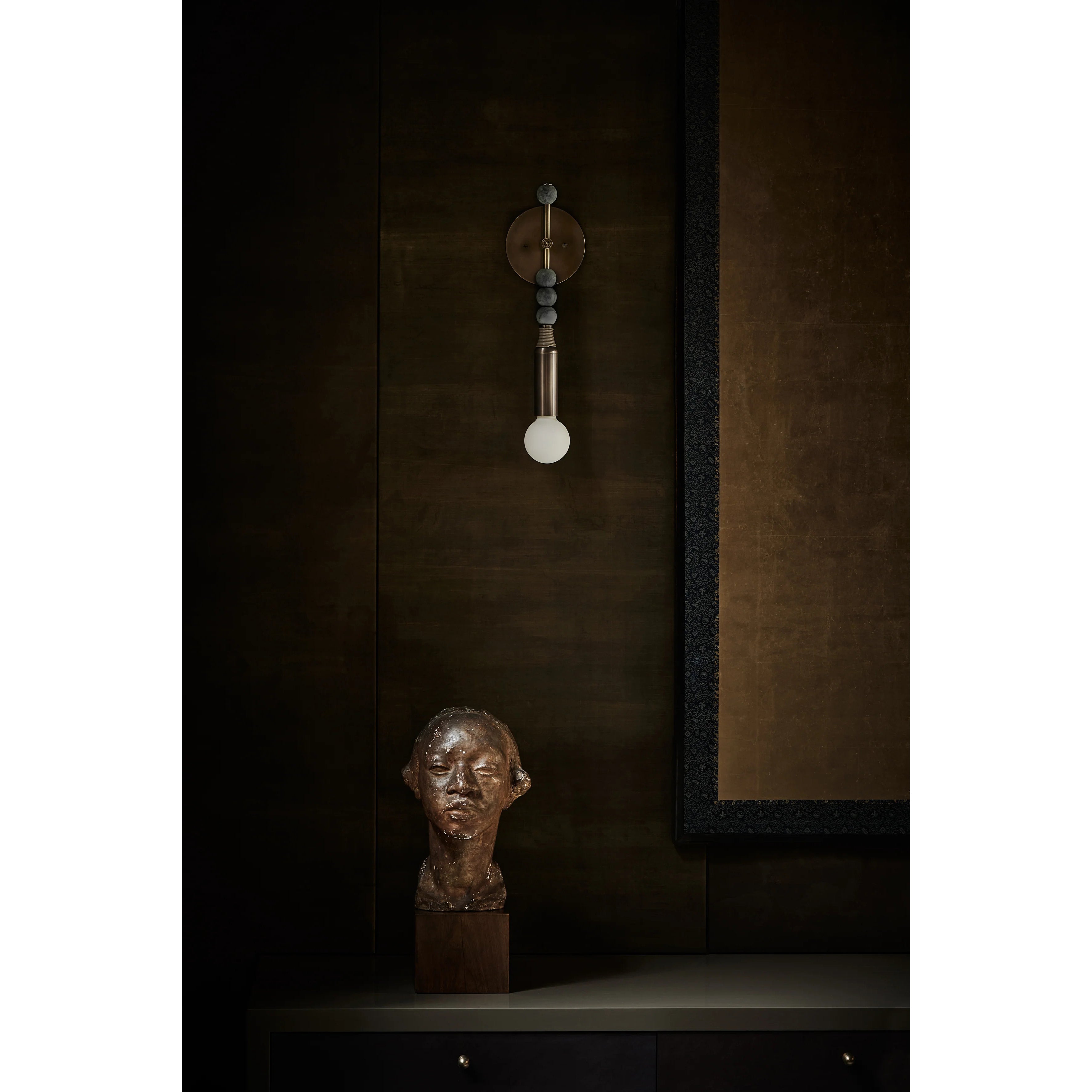 Icarira Modern Minimalist Marble Wall Lamp - Lamp Copper