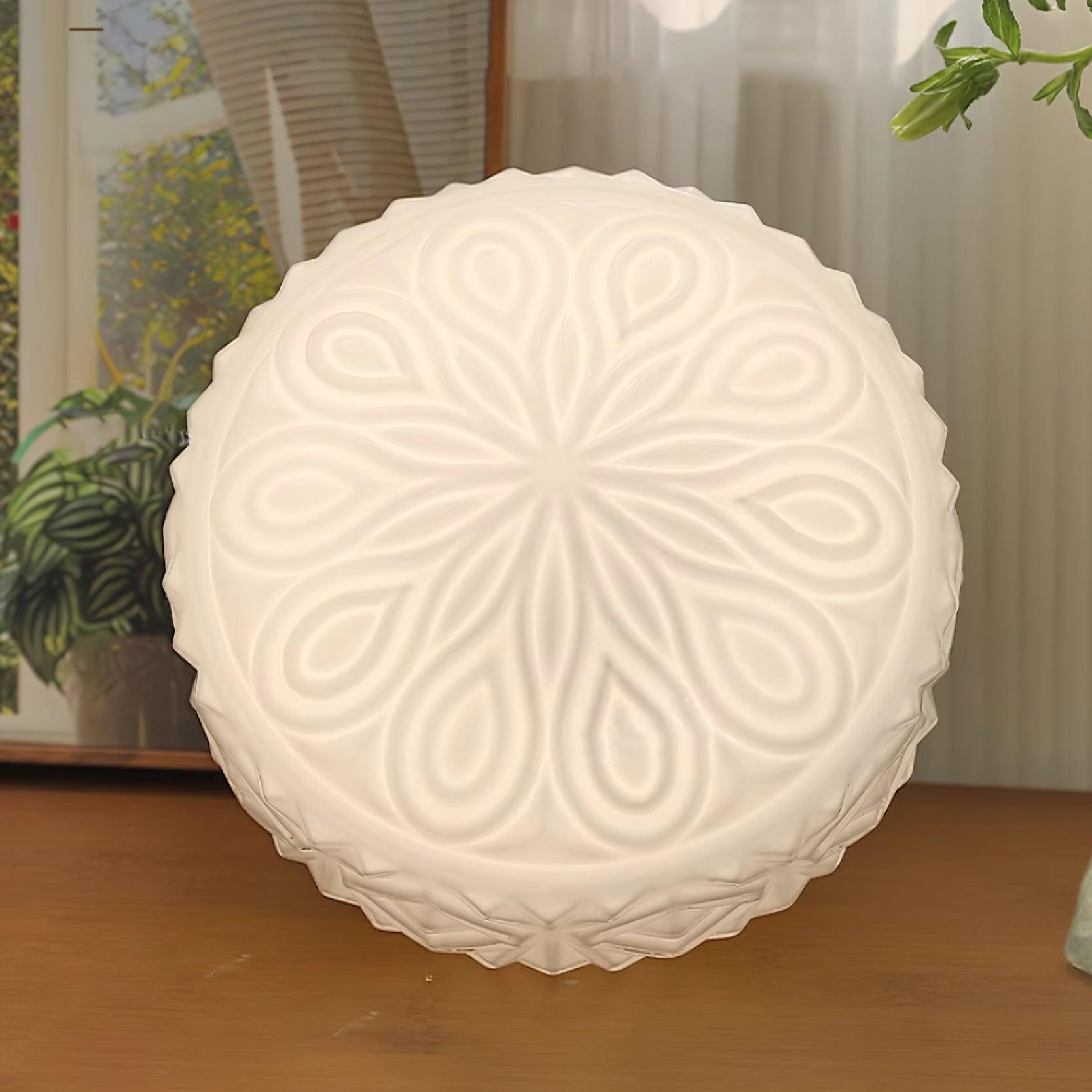 Evale Lustra Plafonnier Givré Semi-Encastré - Neutralighting