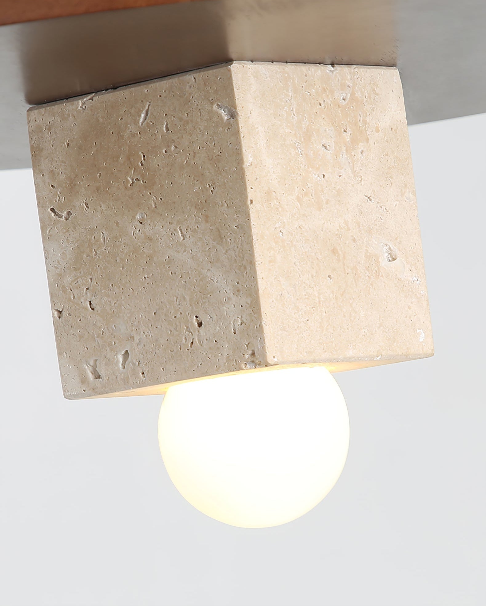 Ucariel Géométrique Travertin Pendentif Lumière - Neutralighting