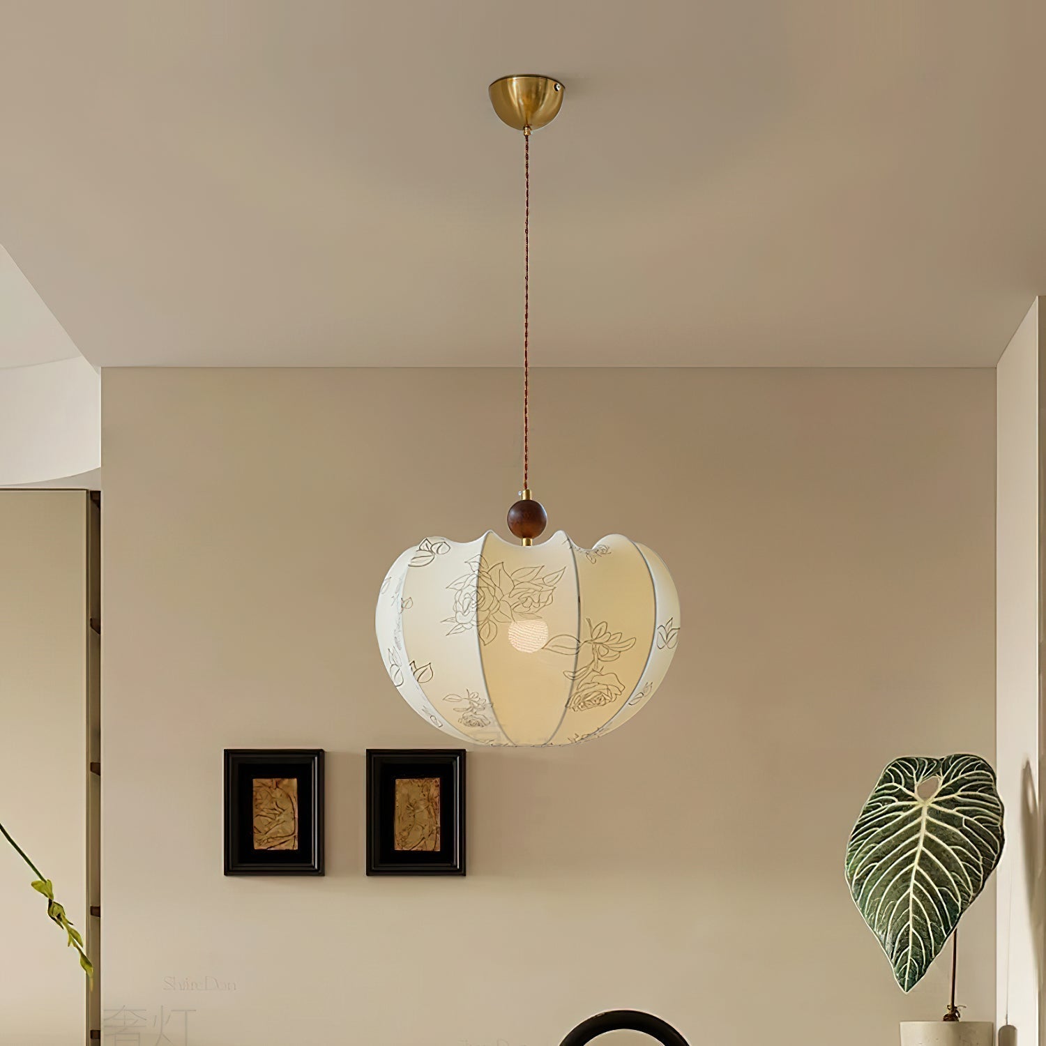 Tonio Lampe Pendante Florale Courbée Élégante - Neutralighting