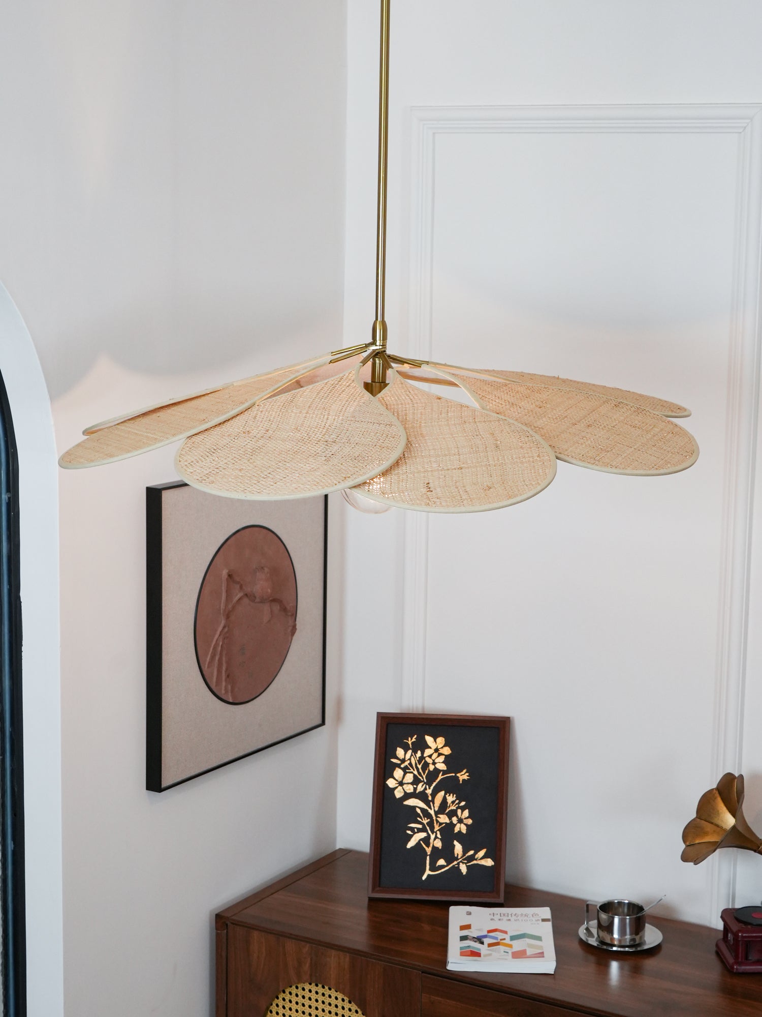 Tory Floraison Rotin Suspension - Neutralighting