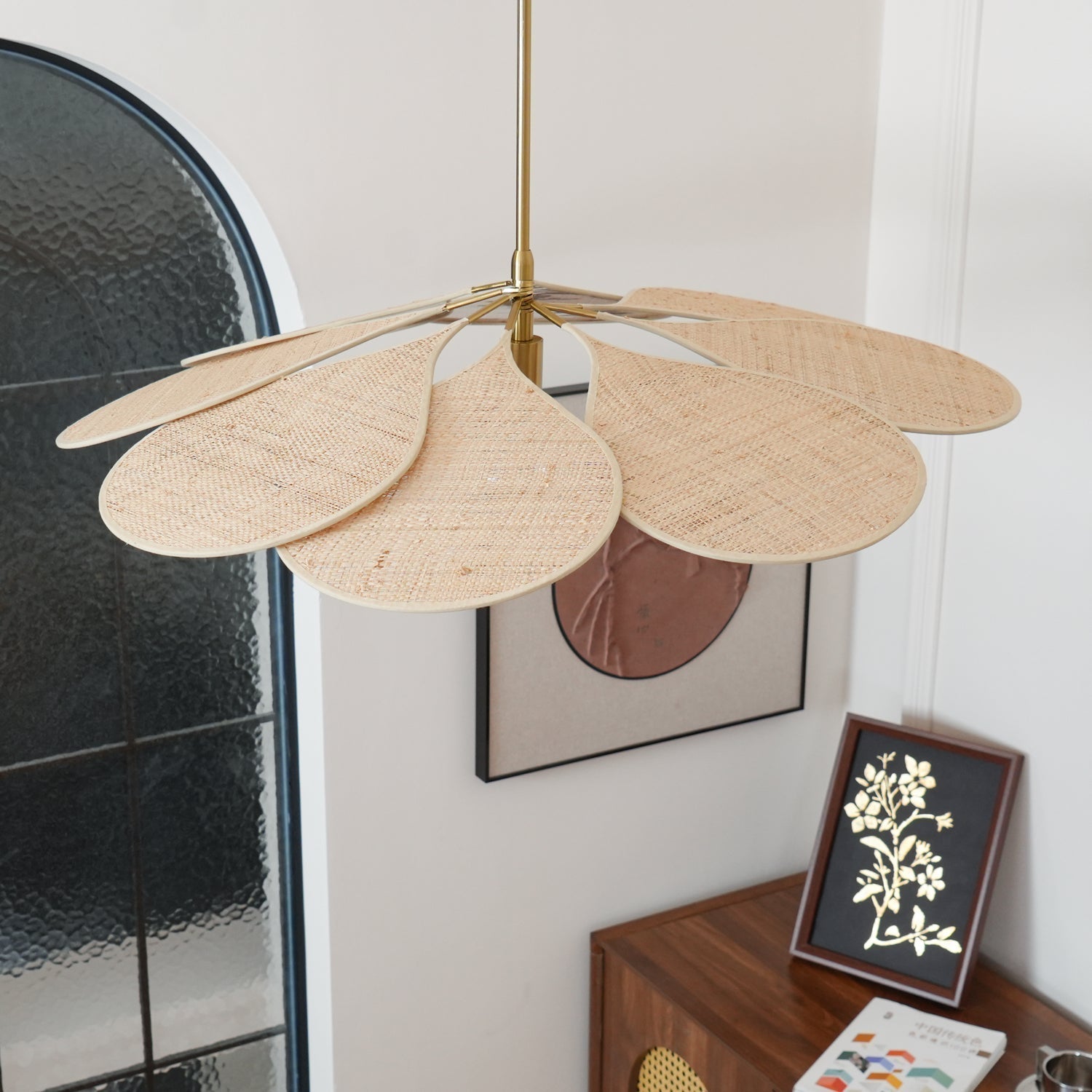 Tory Floraison Rotin Suspension - Neutralighting