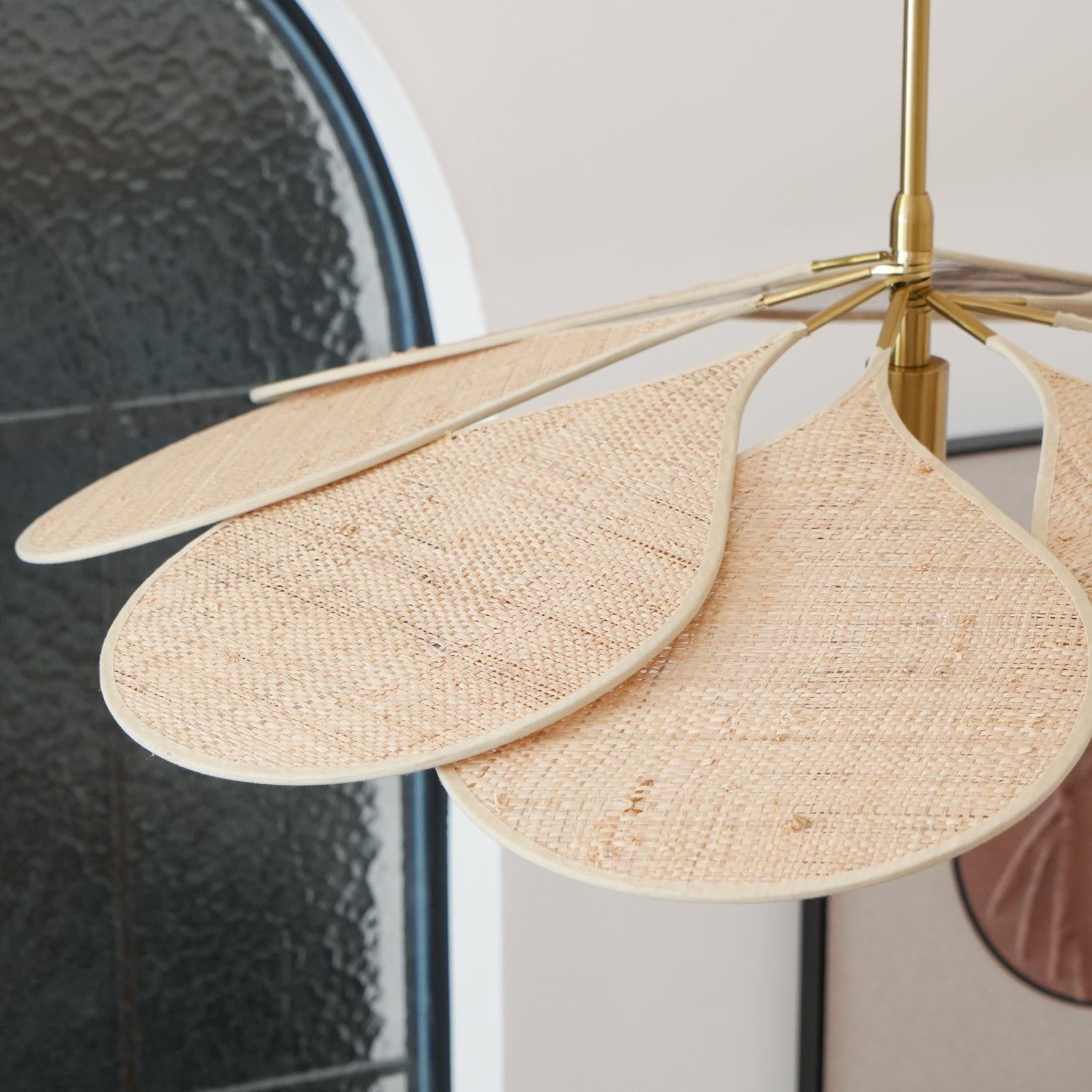 Tory Floraison Rotin Suspension - Neutralighting