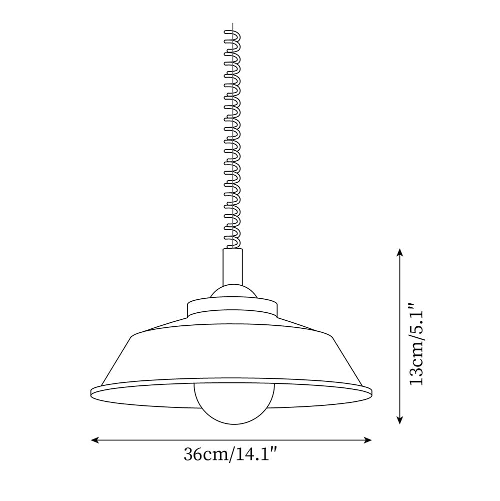 Toscot Suspension Émail Abat-jour - Neutralighting