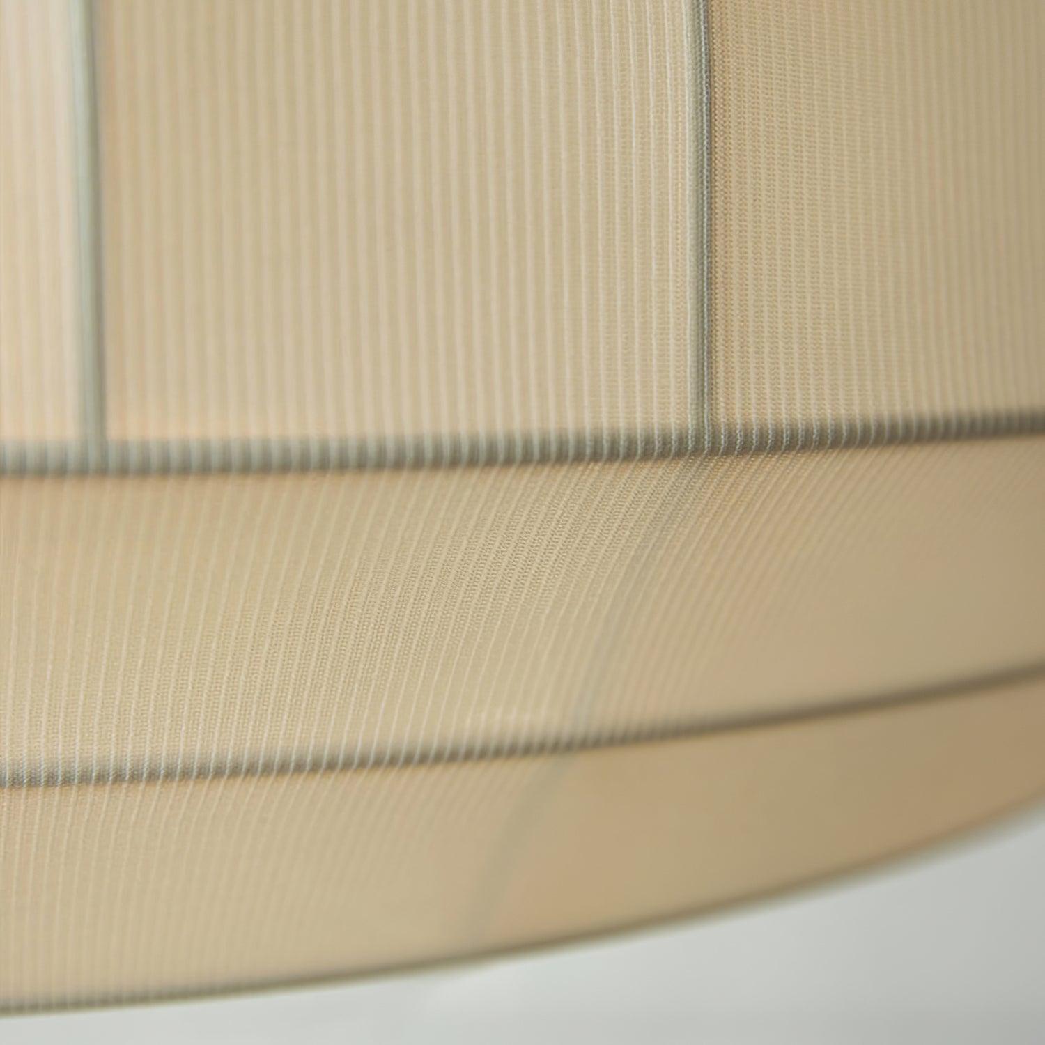 Suspension Luminaire Soie Abat-jour Blanc Tissu Lignes Verticales Doux Moderne Minimaliste - Neutralighting