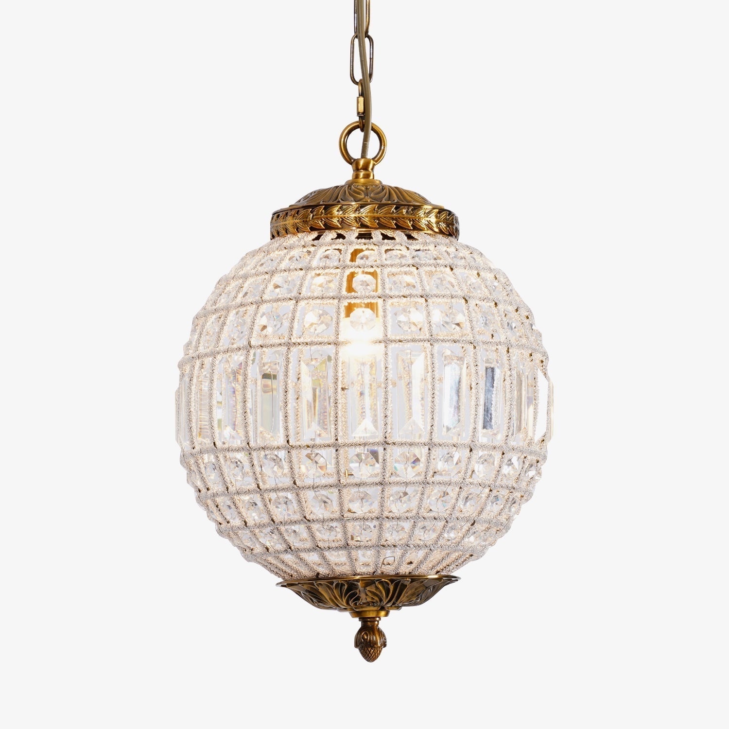 Traditional Gold Globe Chandelier - Blowlighting
