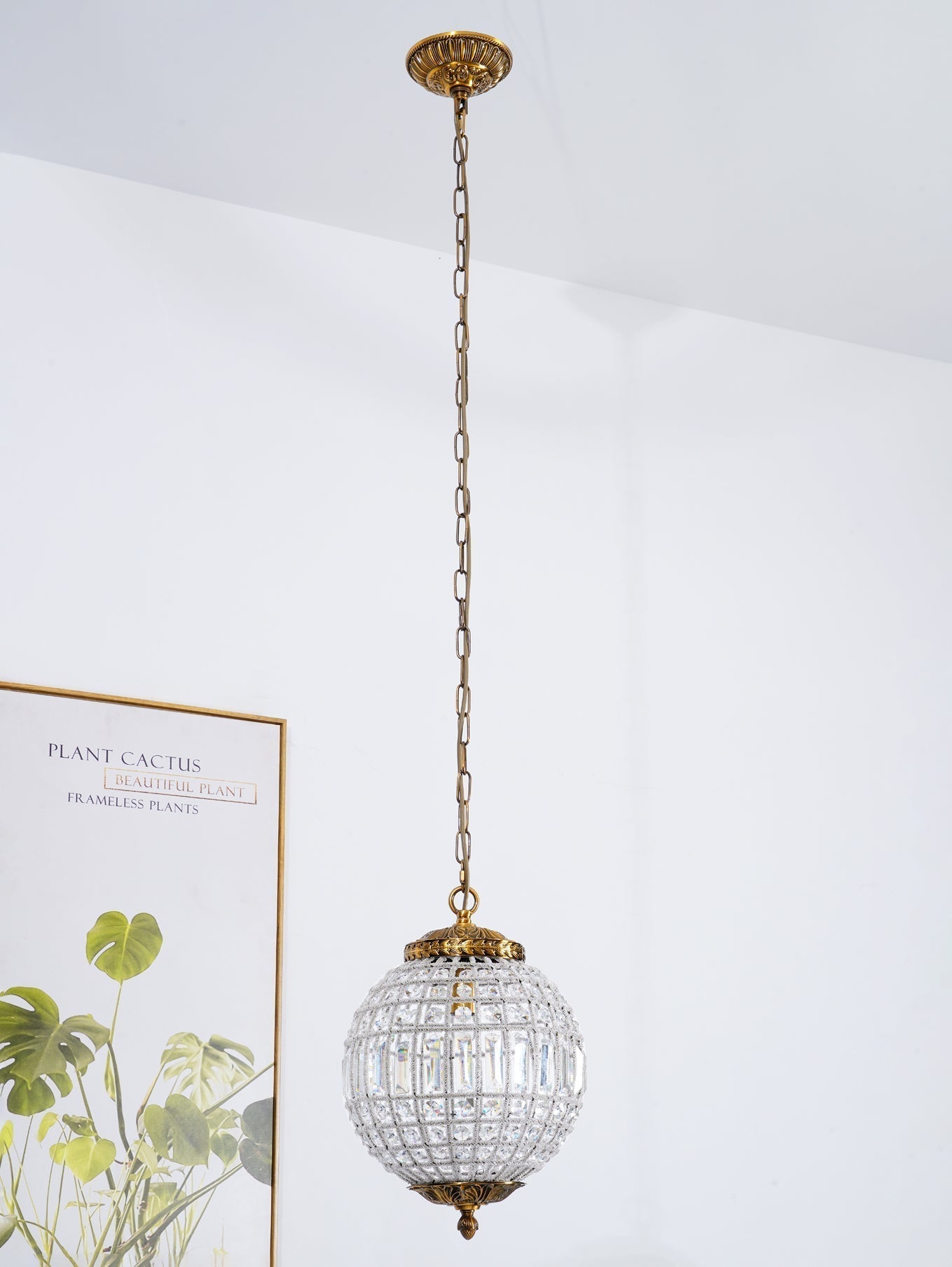 Traditional Gold Globe Chandelier - Blowlighting