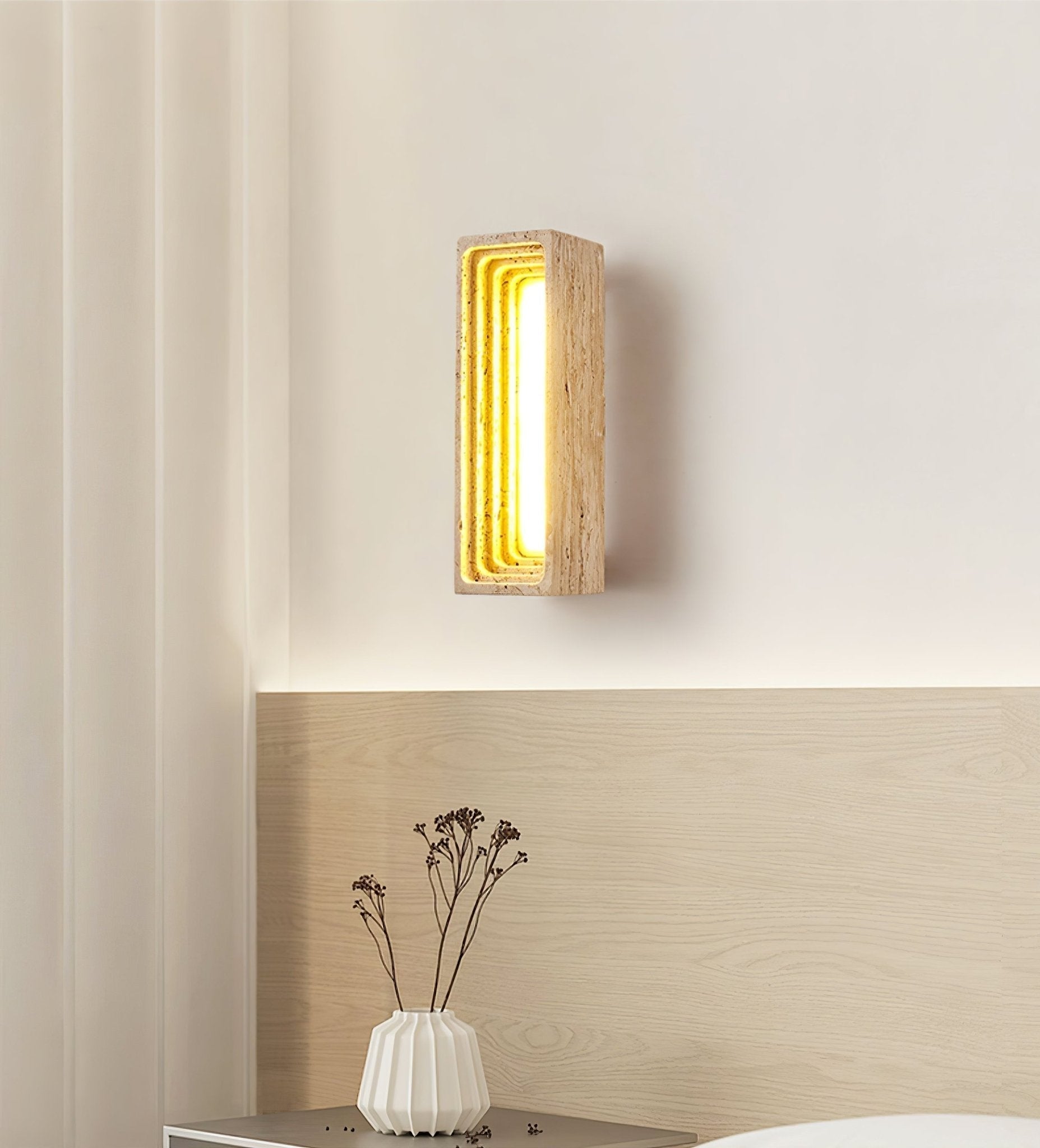 Atheila Travertine Wall Light - Letslighting