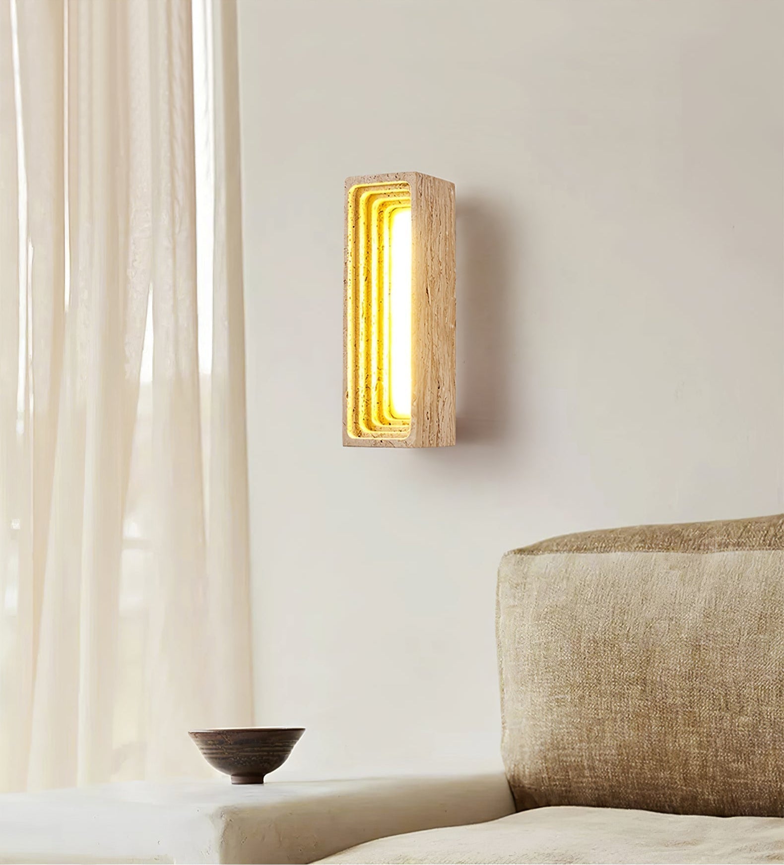 Atheila Travertine Wall Light - Letslighting