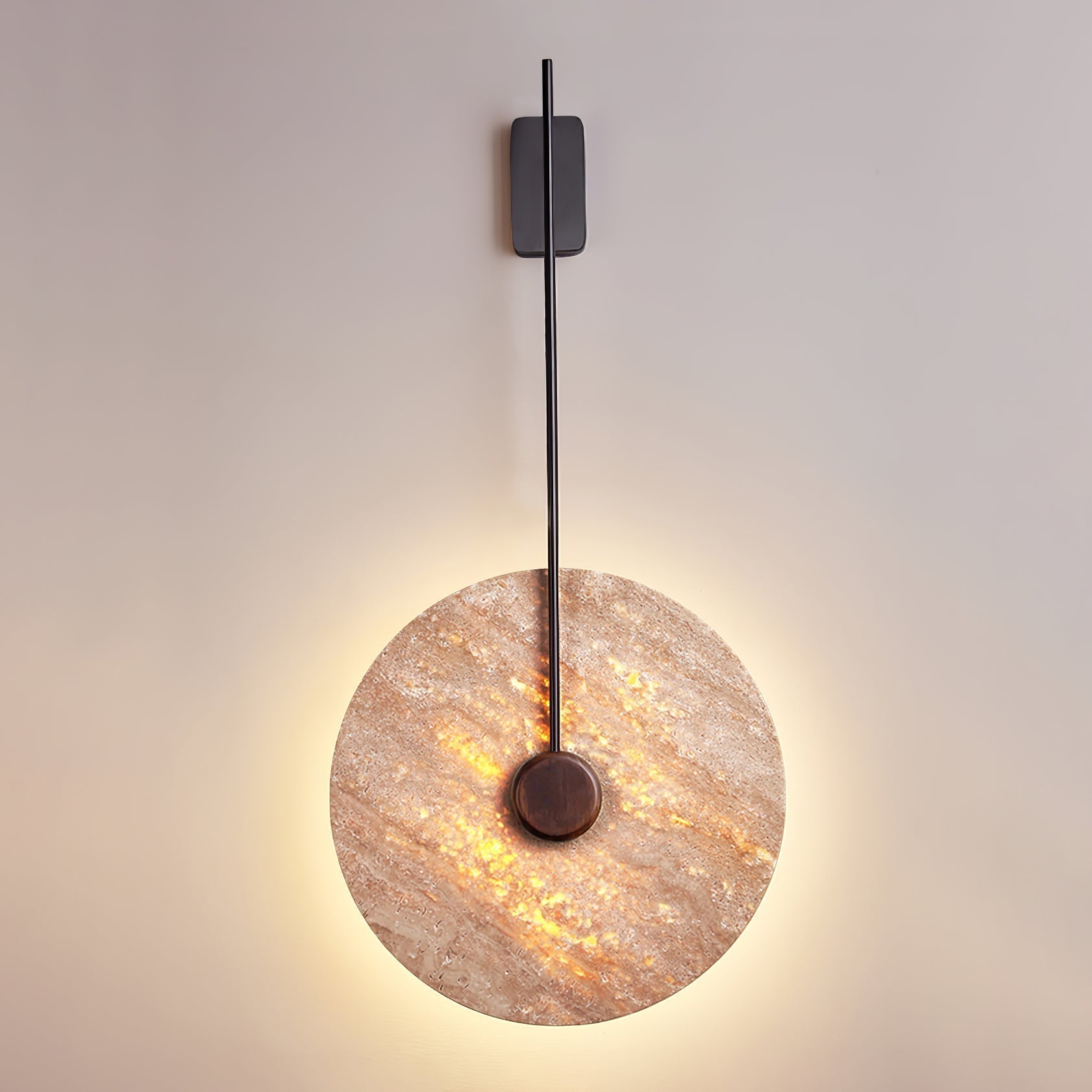 Visolia Applique Murale Minimaliste en Travertin - Neutralighting