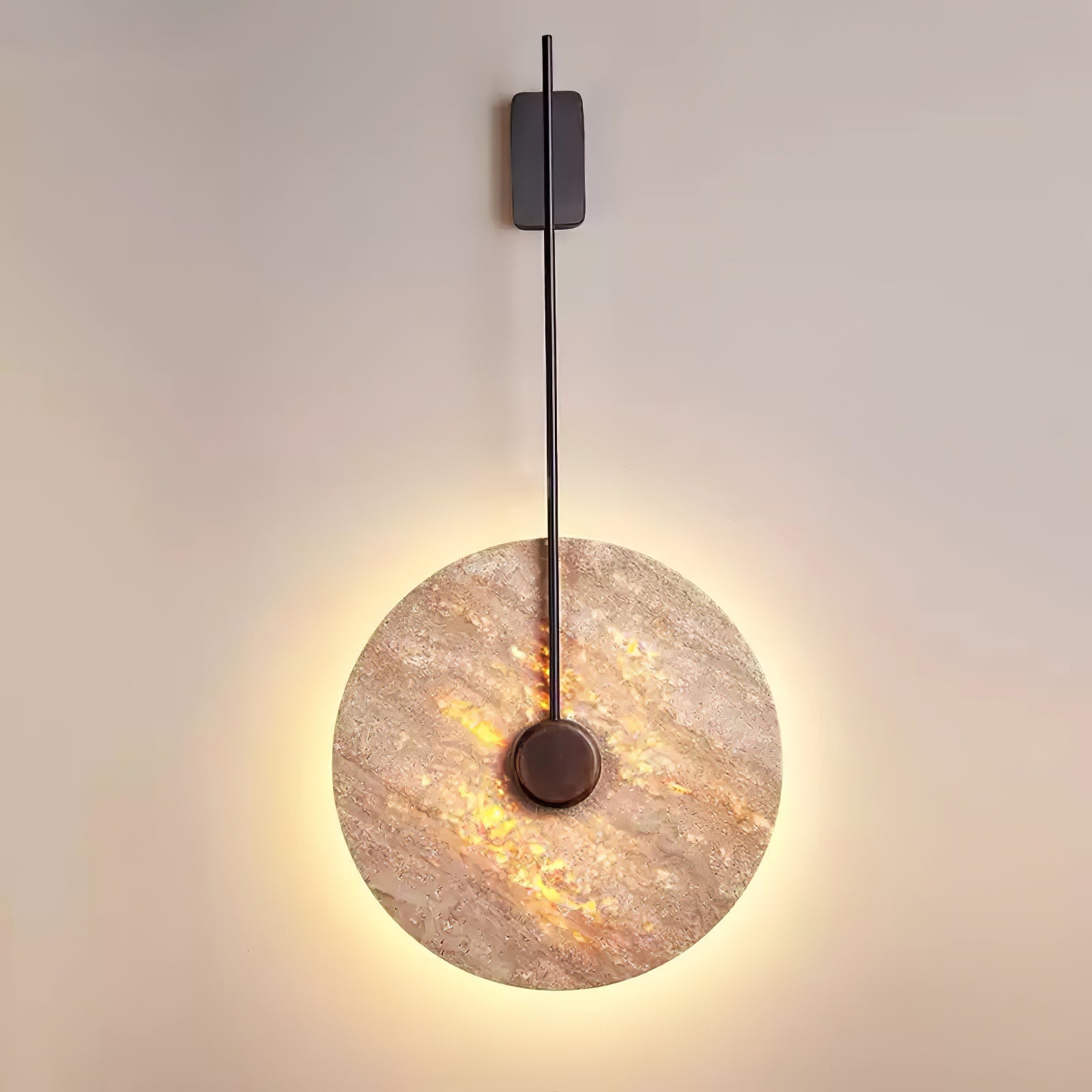 Visolia Applique Murale Minimaliste en Travertin - Neutralighting