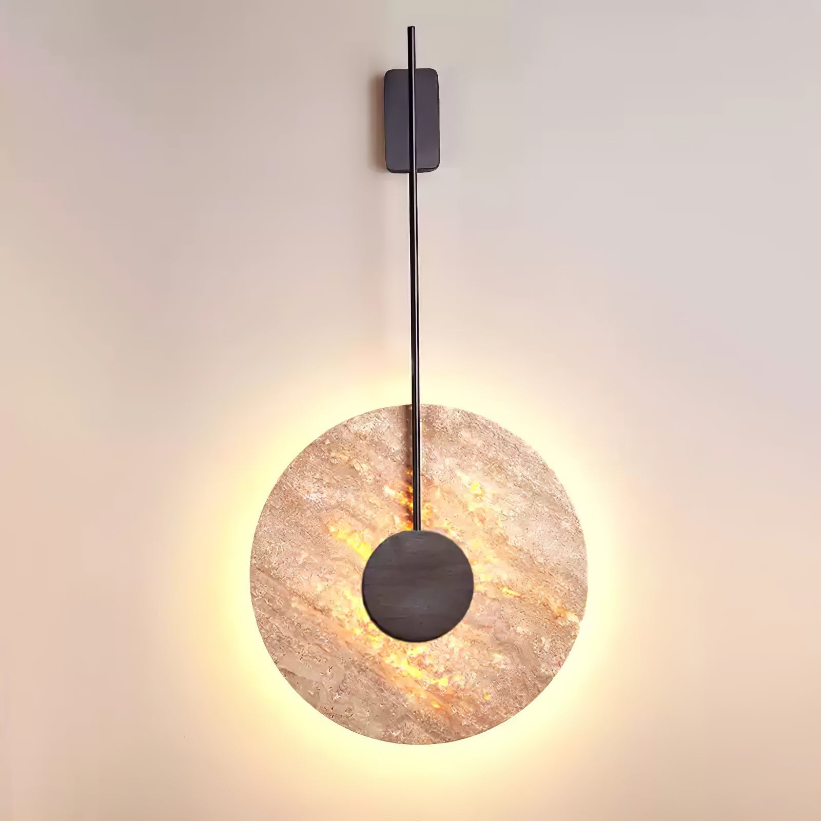 Visolia Applique Murale Minimaliste en Travertin - Neutralighting