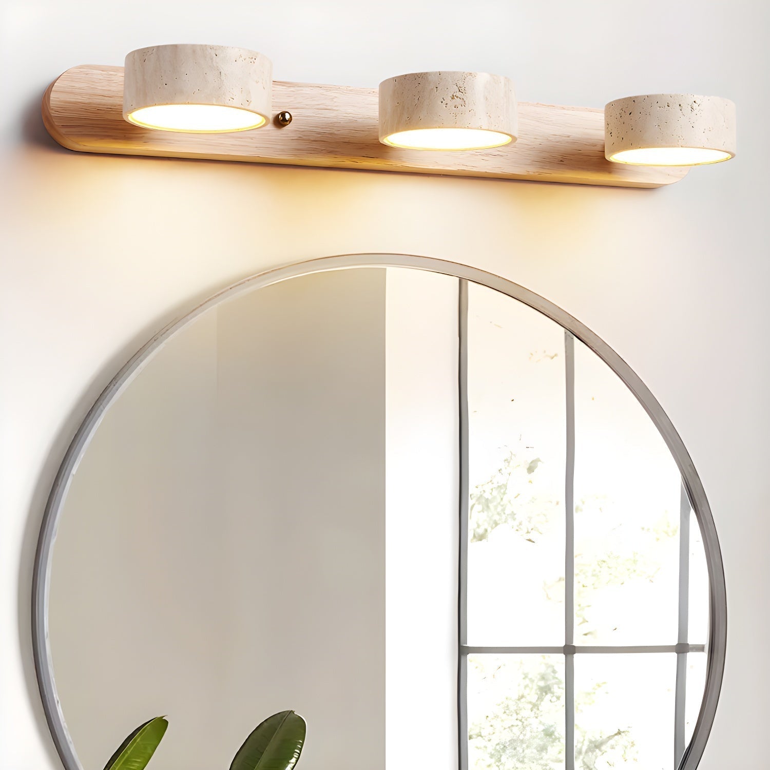 Voloreth Applique Murale Minimaliste en Travertin - Neutralighting
