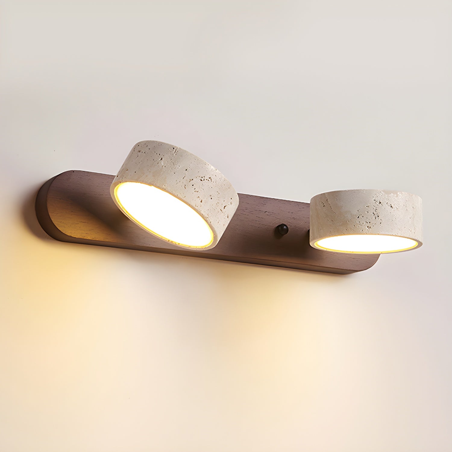 Voloreth Applique Murale Minimaliste en Travertin - Neutralighting