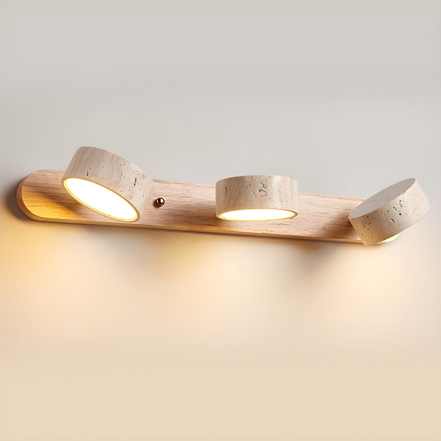 Voloreth Applique Murale Minimaliste en Travertin - Neutralighting