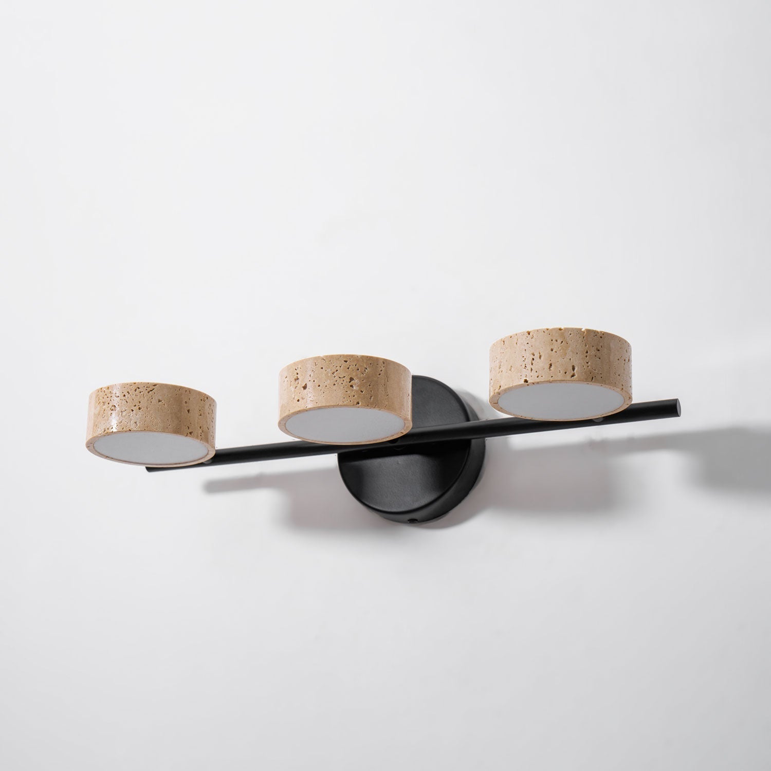 Ceshair Applique Murale Multi Tête en Travertin Lumière de Coiffeuse - Neutralighting