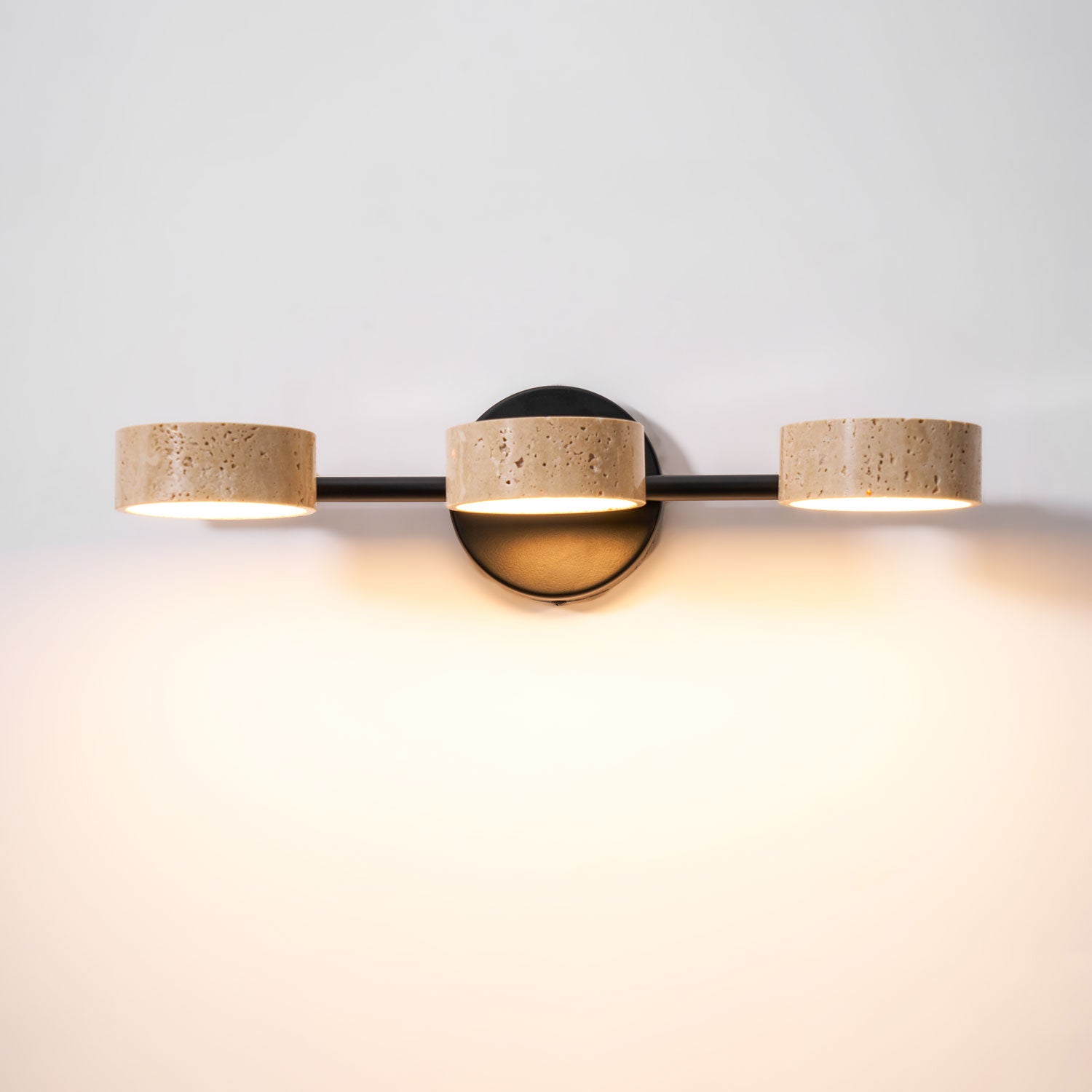 Ceshair Applique Murale Multi Tête en Travertin Lumière de Coiffeuse - Neutralighting
