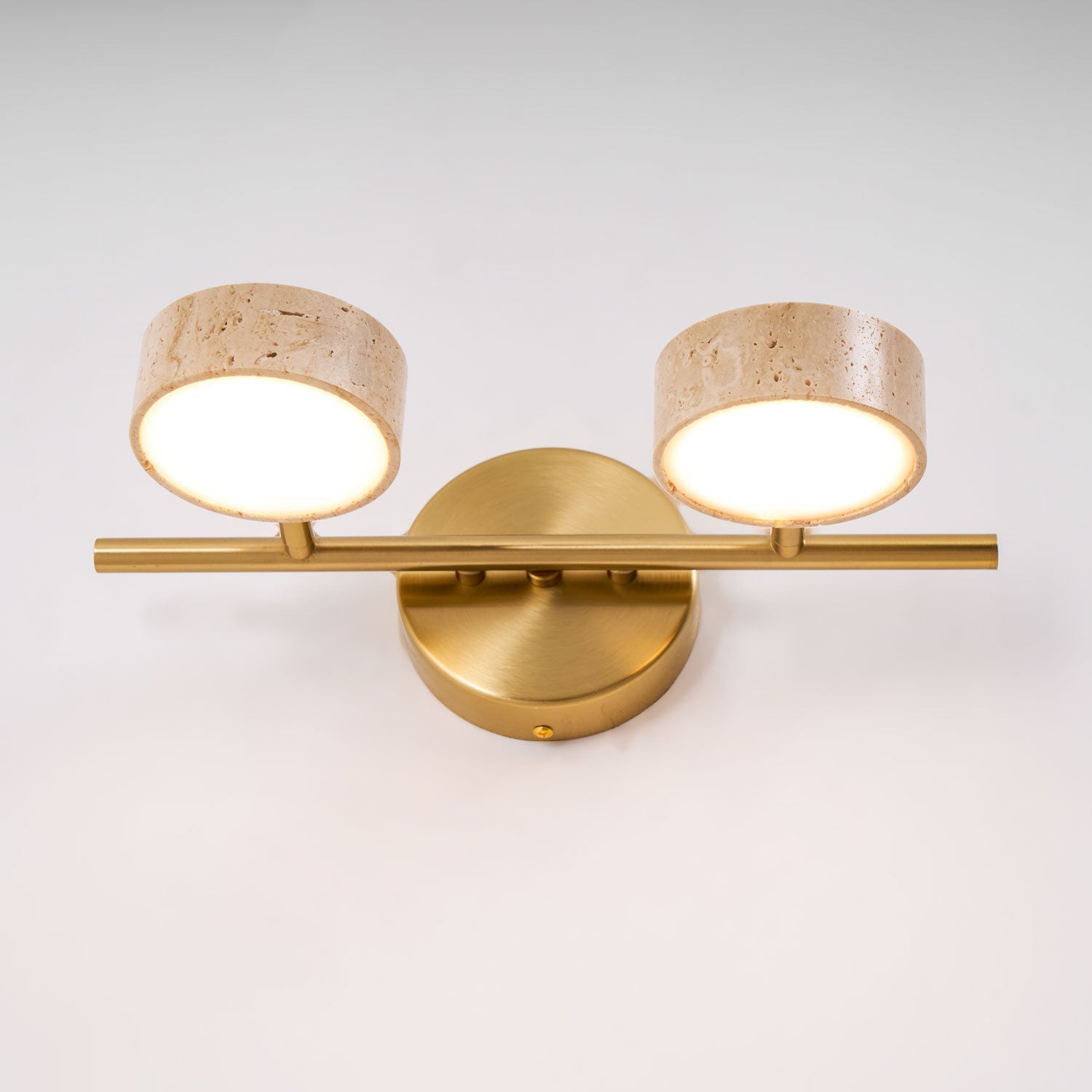 Ceshair Applique Murale Multi Tête en Travertin Lumière de Coiffeuse - Neutralighting