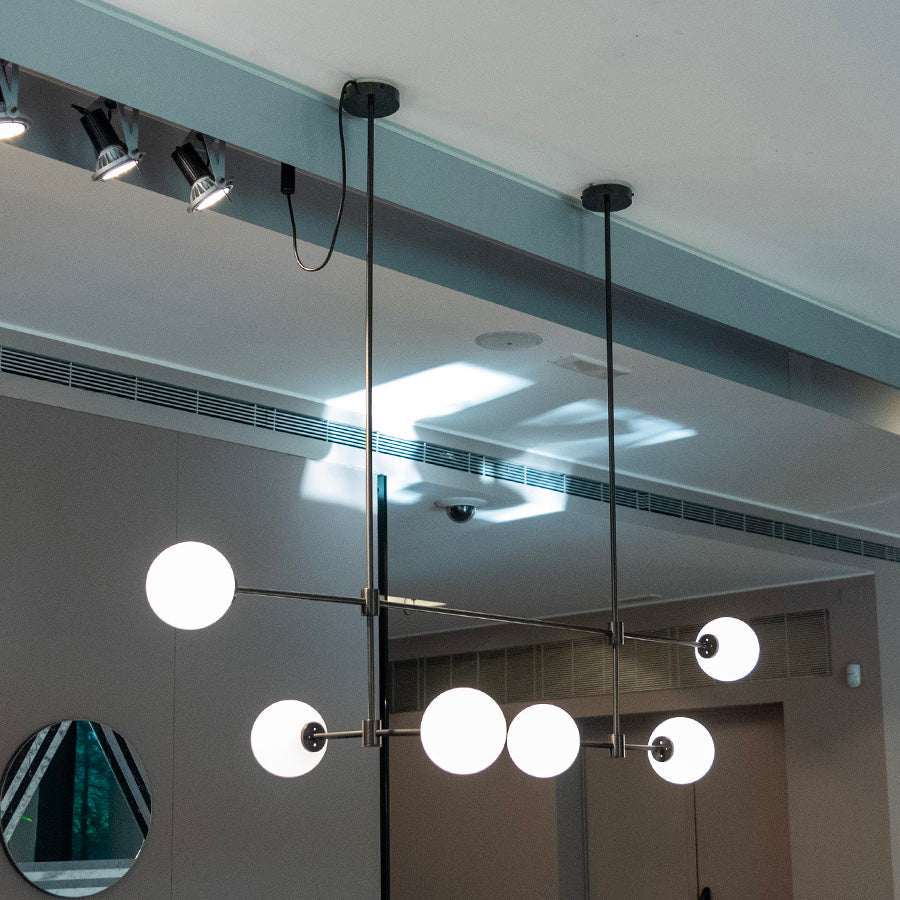Uvinus Modern Minimalist Multi Glass Chandelier - Lamp Copper