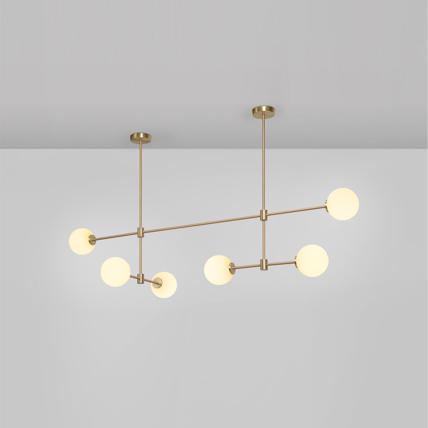 Uvinus Modern Minimalist Multi Glass Chandelier - Lamp Copper