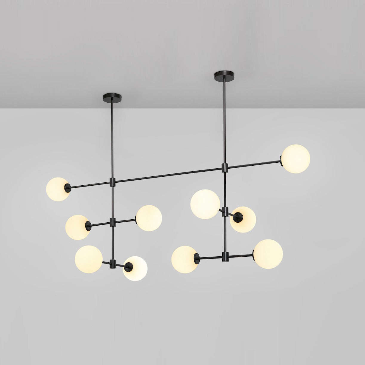 Uvinus Modern Minimalist Multi Glass Chandelier - Lamp Copper