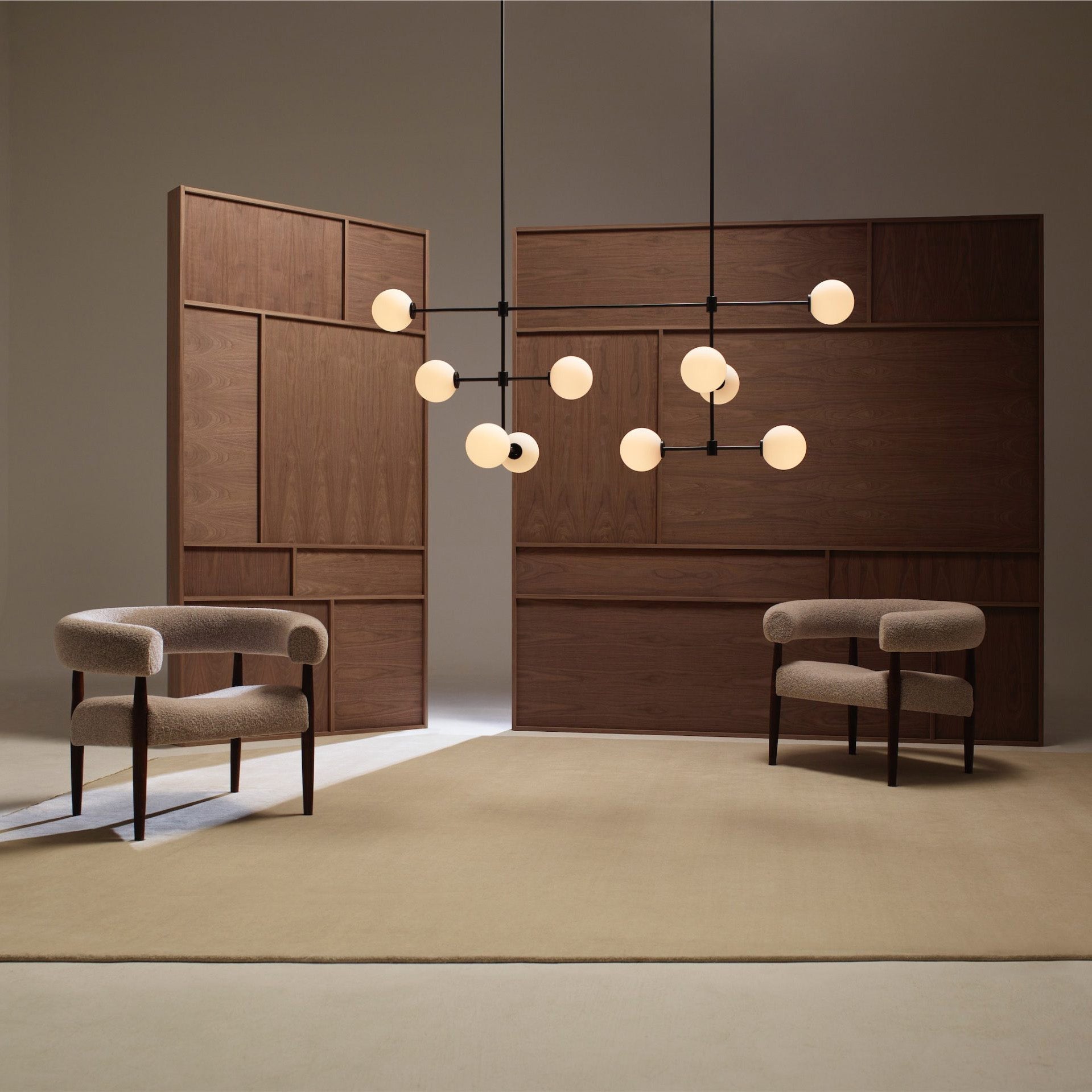 Uvinus Modern Minimalist Multi Glass Chandelier - Lamp Copper