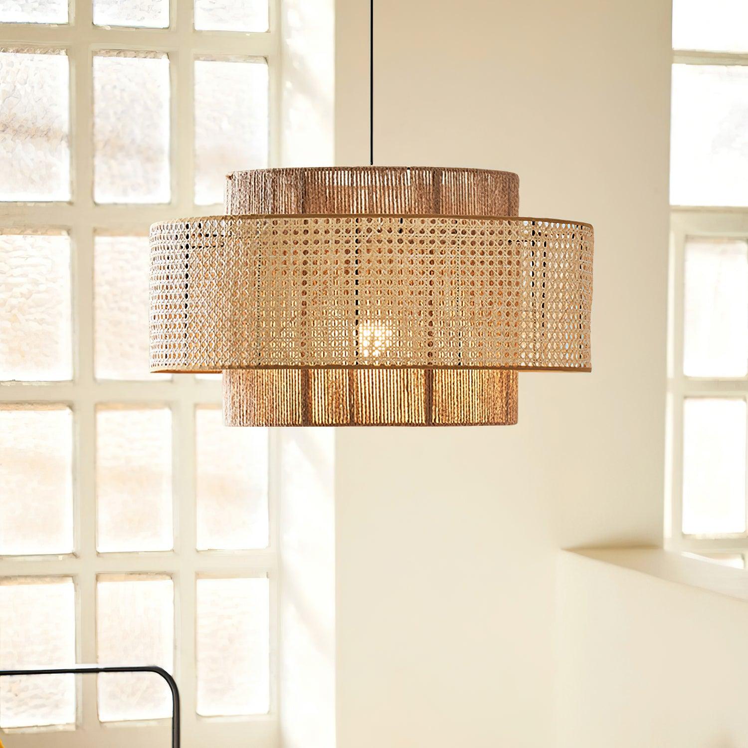 Triela Suspension Stratifié Rotin - Neutralighting