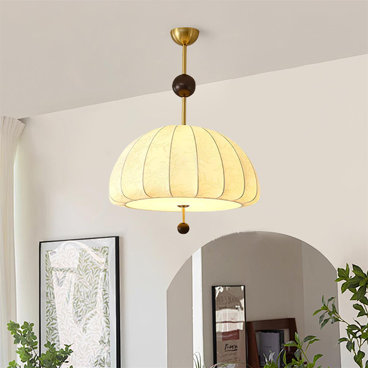 Trigg Suspension Carte Motif Tissu - Neutralighting
