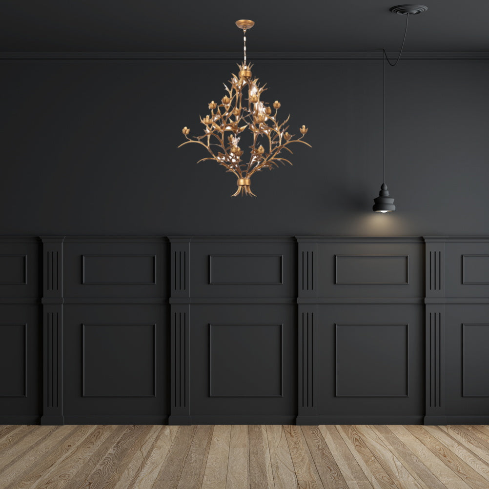 Lydoraris Postmodern Luxury Art Metal Chandelier - Lamp Copper