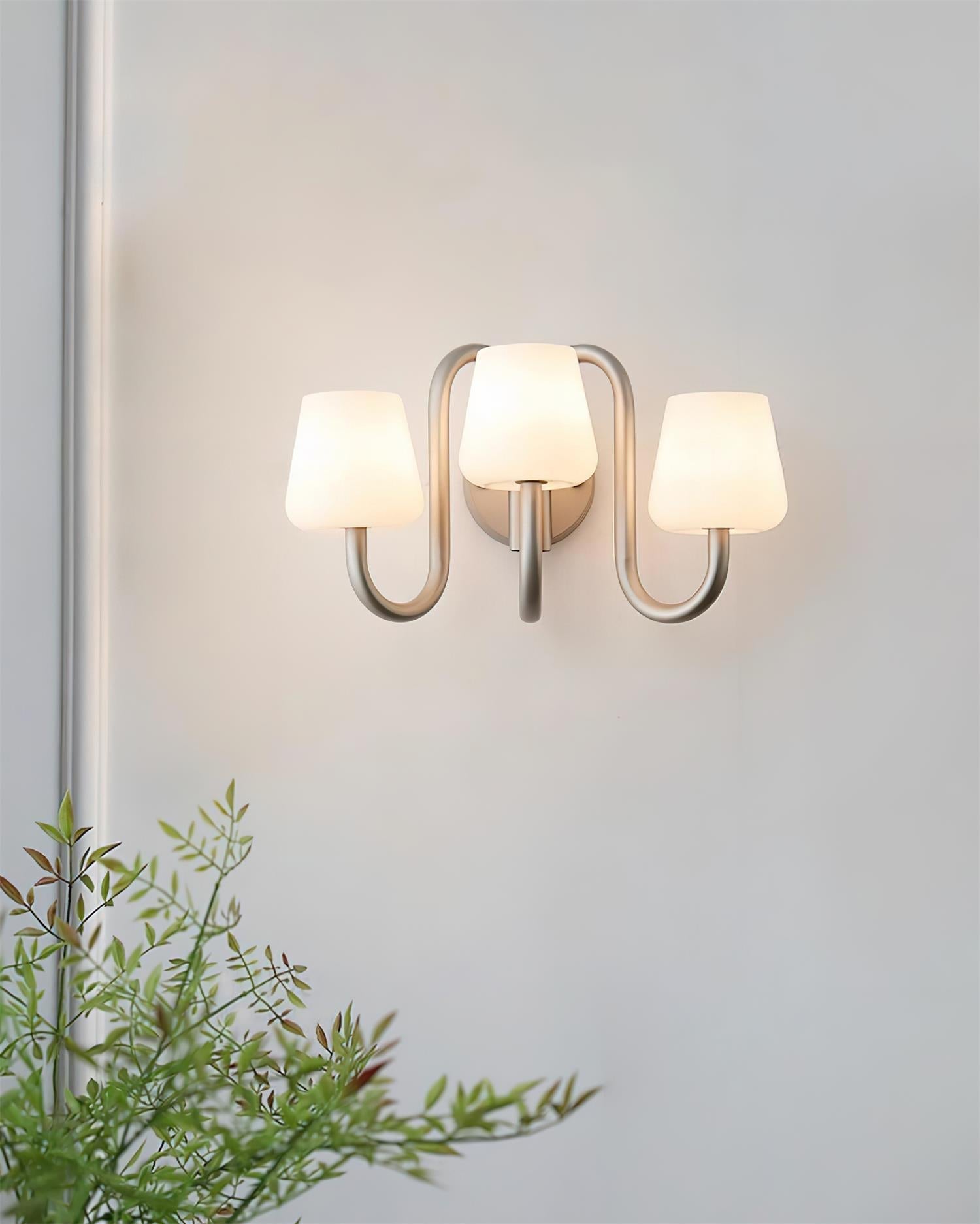 Trilo Applique Murale Courbes Satinées Sculpturales - Neutralighting