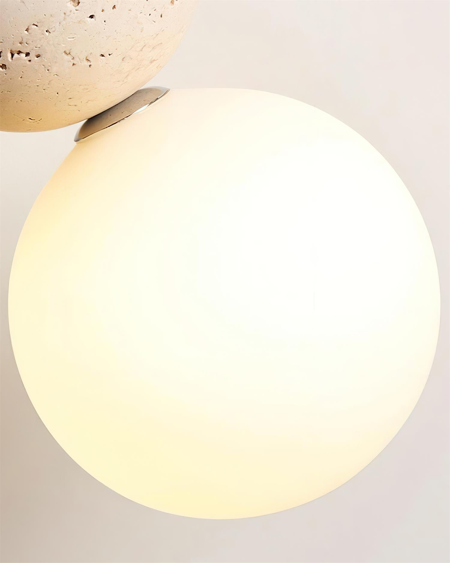 Ritta Suspension Triple Sphère Travertin - Neutralighting