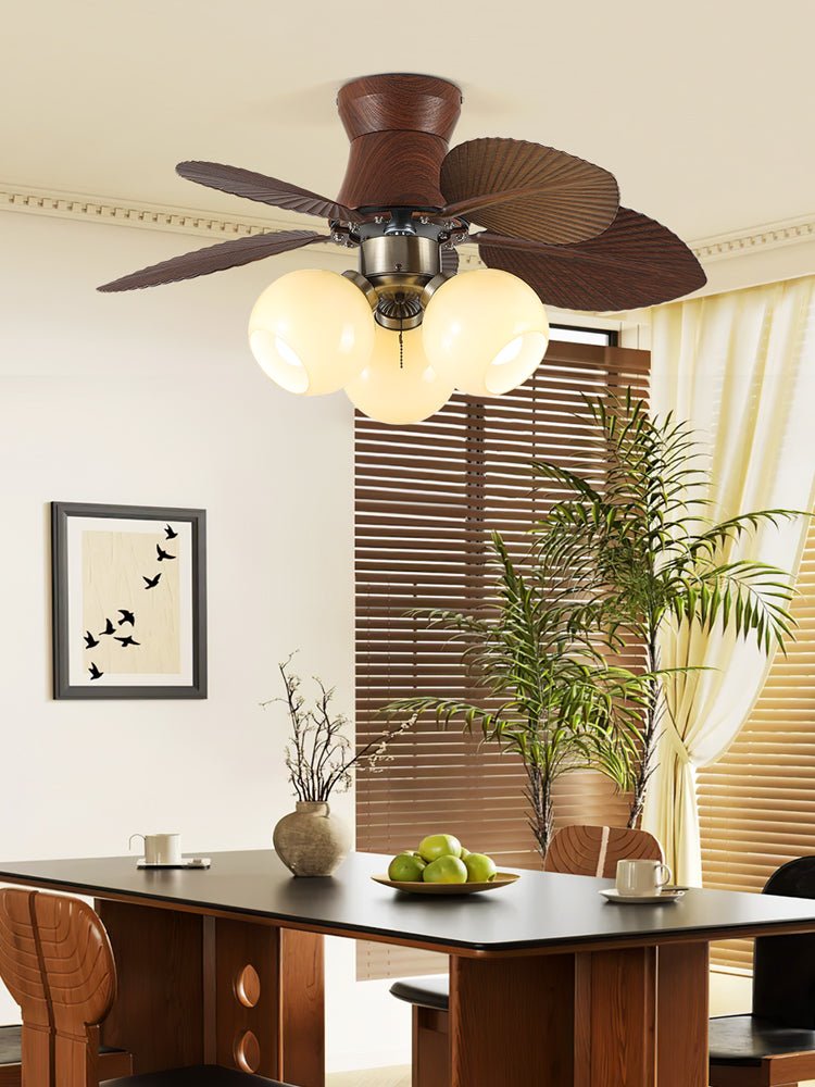 Plafonnier ventilateur Walden Chêne, idéal pour différents styles de pièces