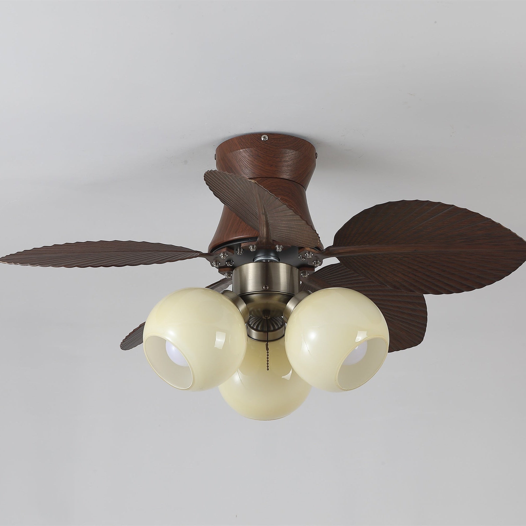 Plafonnier ventilateur Walden Chêne avec télécommande