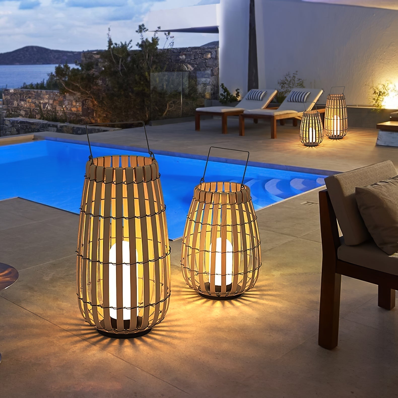 Veshael Lampe Extérieure Lanterne Tressée Tropic - Neutralighting