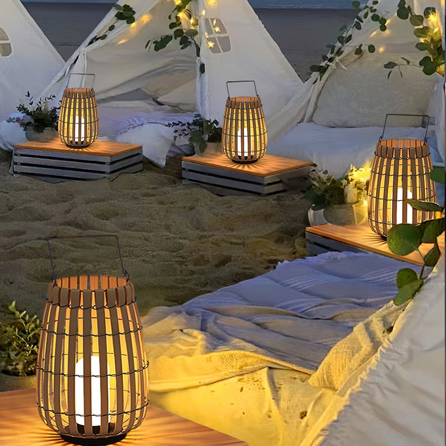 Veshael Lampe Extérieure Lanterne Tressée Tropic - Neutralighting