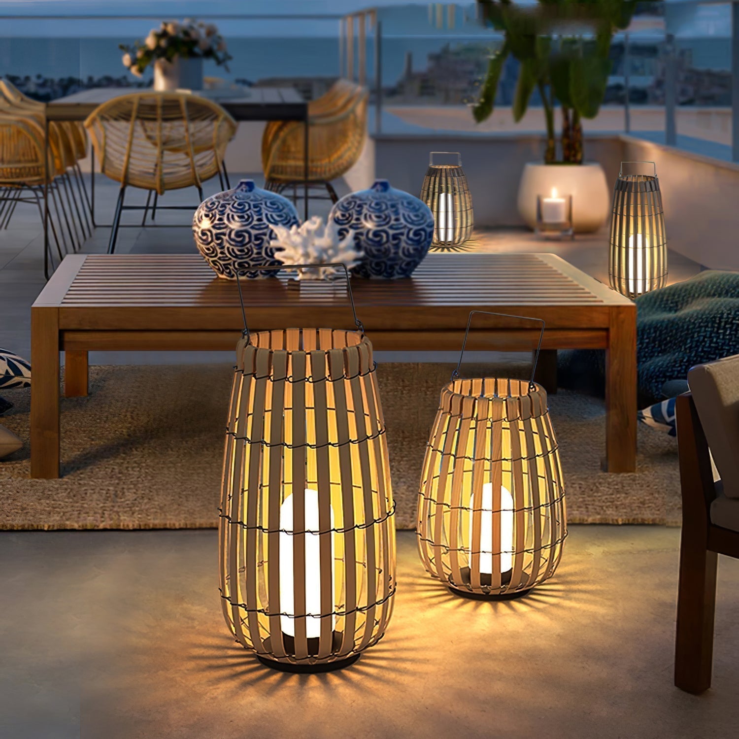 Veshael Lampe Extérieure Lanterne Tressée Tropic - Neutralighting