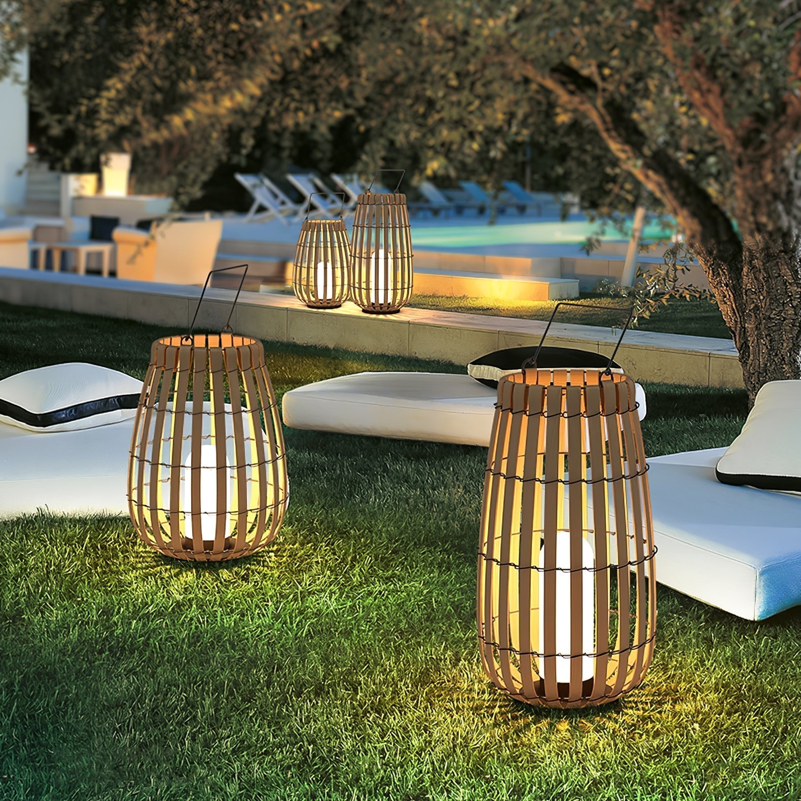 Veshael Lampe Extérieure Lanterne Tressée Tropic - Neutralighting