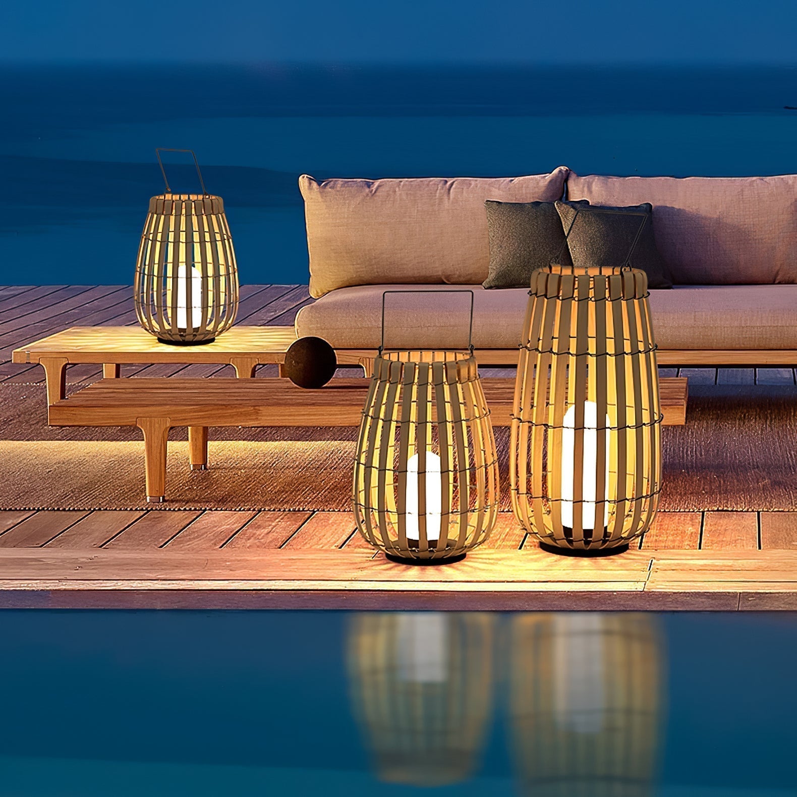 Veshael Lampe Extérieure Lanterne Tressée Tropic - Neutralighting